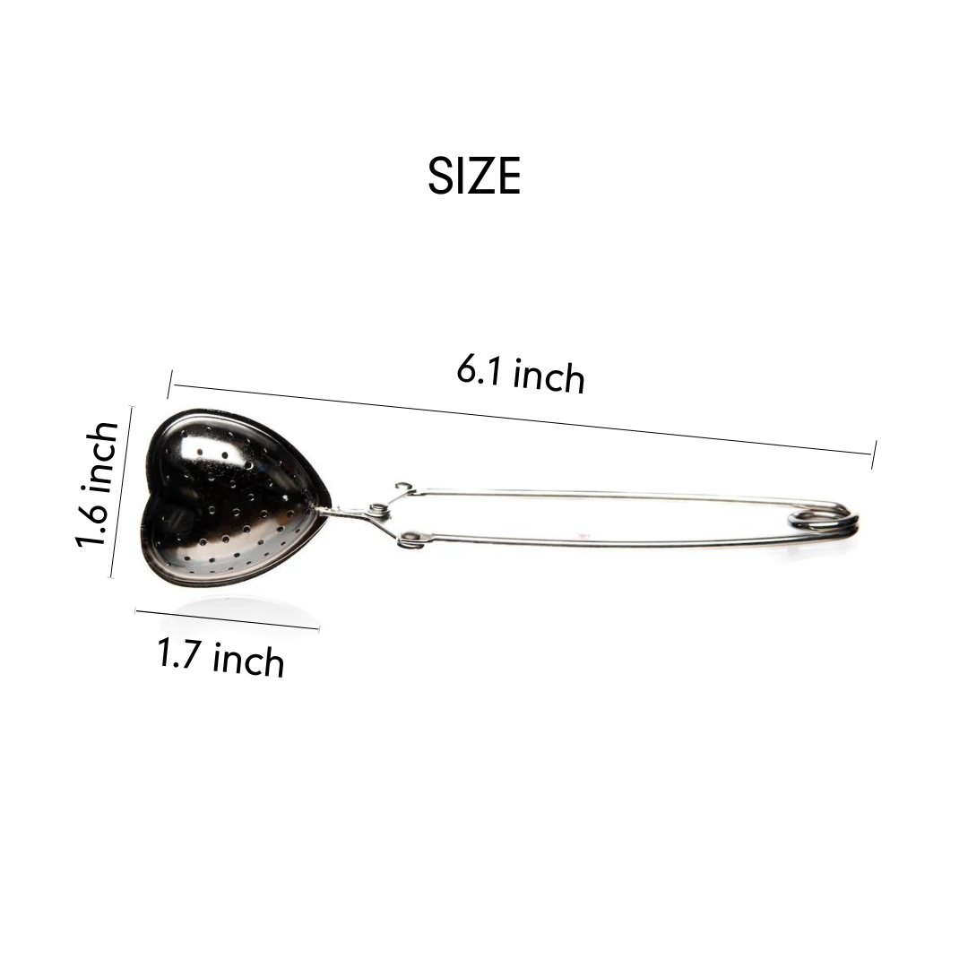 Heart Tea Infuser | Stainless Steel Strainer for Loose-Leaf Tea